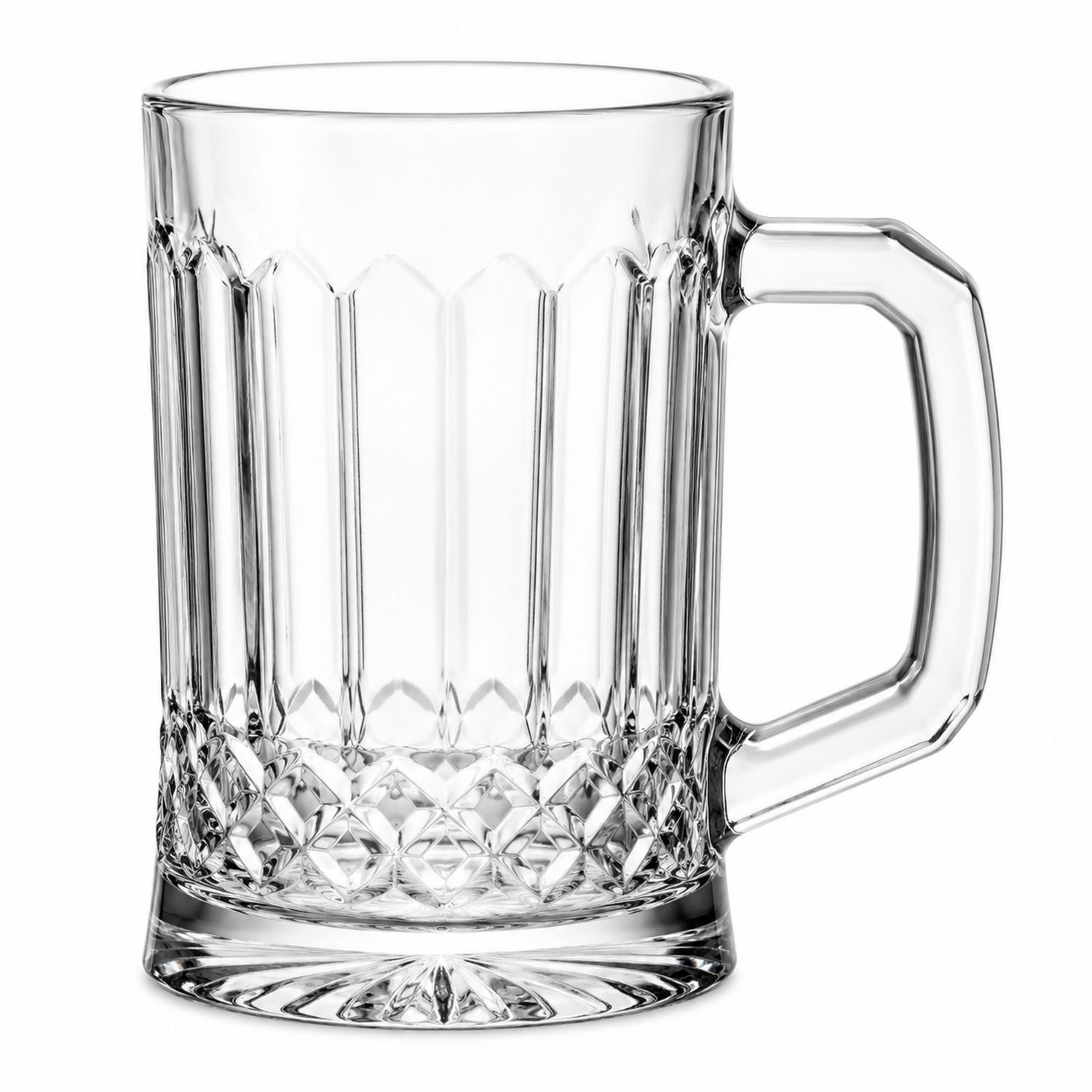 Transparenter Bierkrug mit Griff 500ml