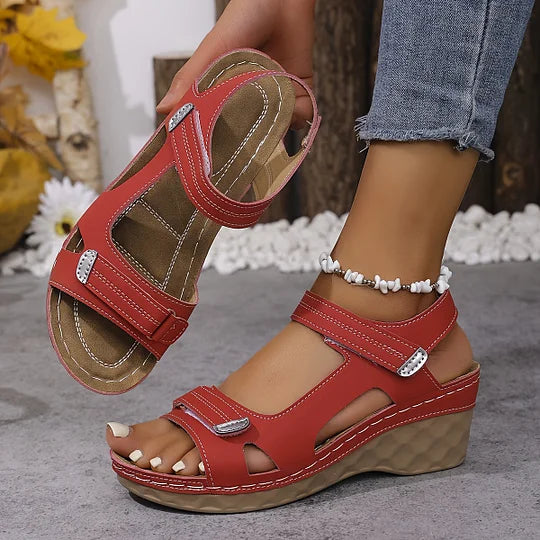 🎁2026 Nieuw binnen 70% KORTING💥 – Modieuze zomersandalen voor dames met sleehak en orthopedische sandalen