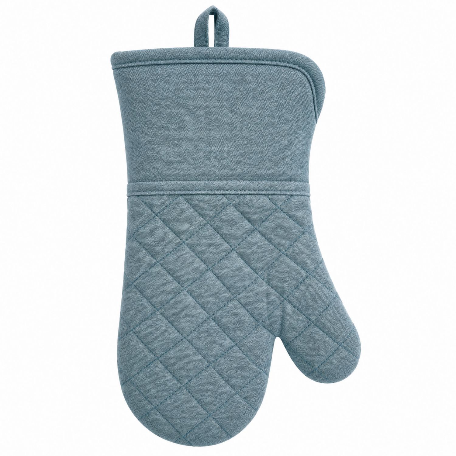 Gant de Cuisine Matelassé Anti-Chaleur Bleu
