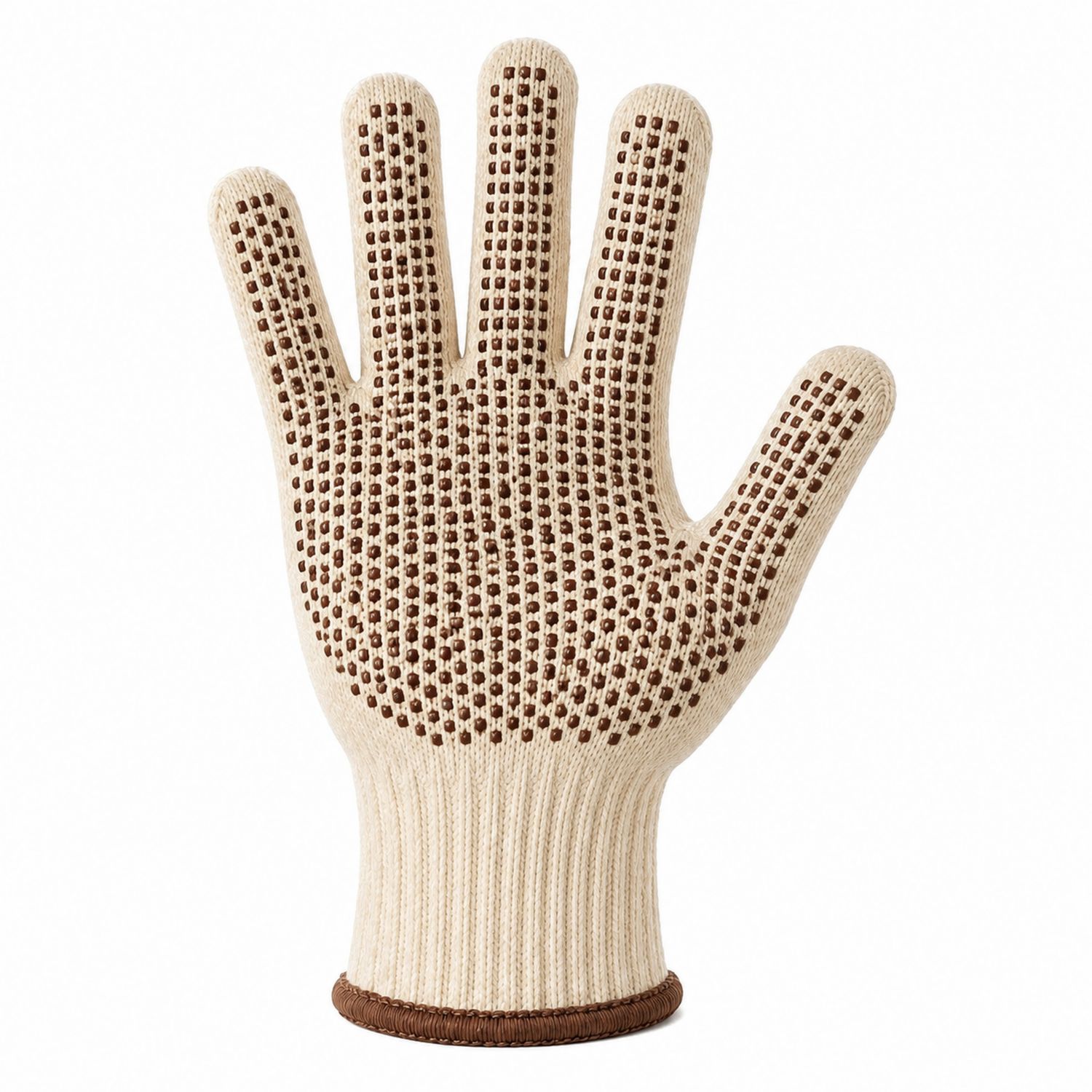 Gant de Cuisine Anti-chaleur avec Picots Antidérapants Crème