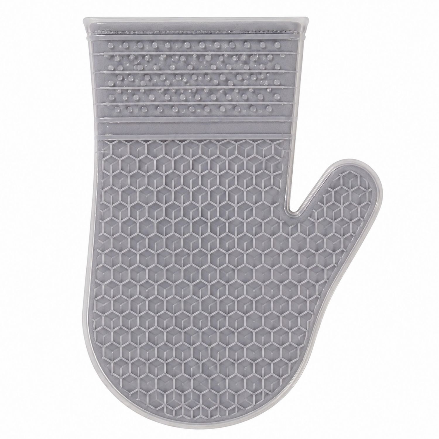 Gant de Cuisine en Silicone Antidérapant Gris