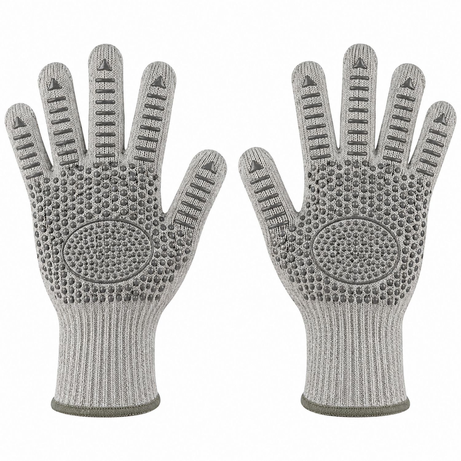 Gants de Cuisine Antidérapants Résistants à la Chaleur Gris