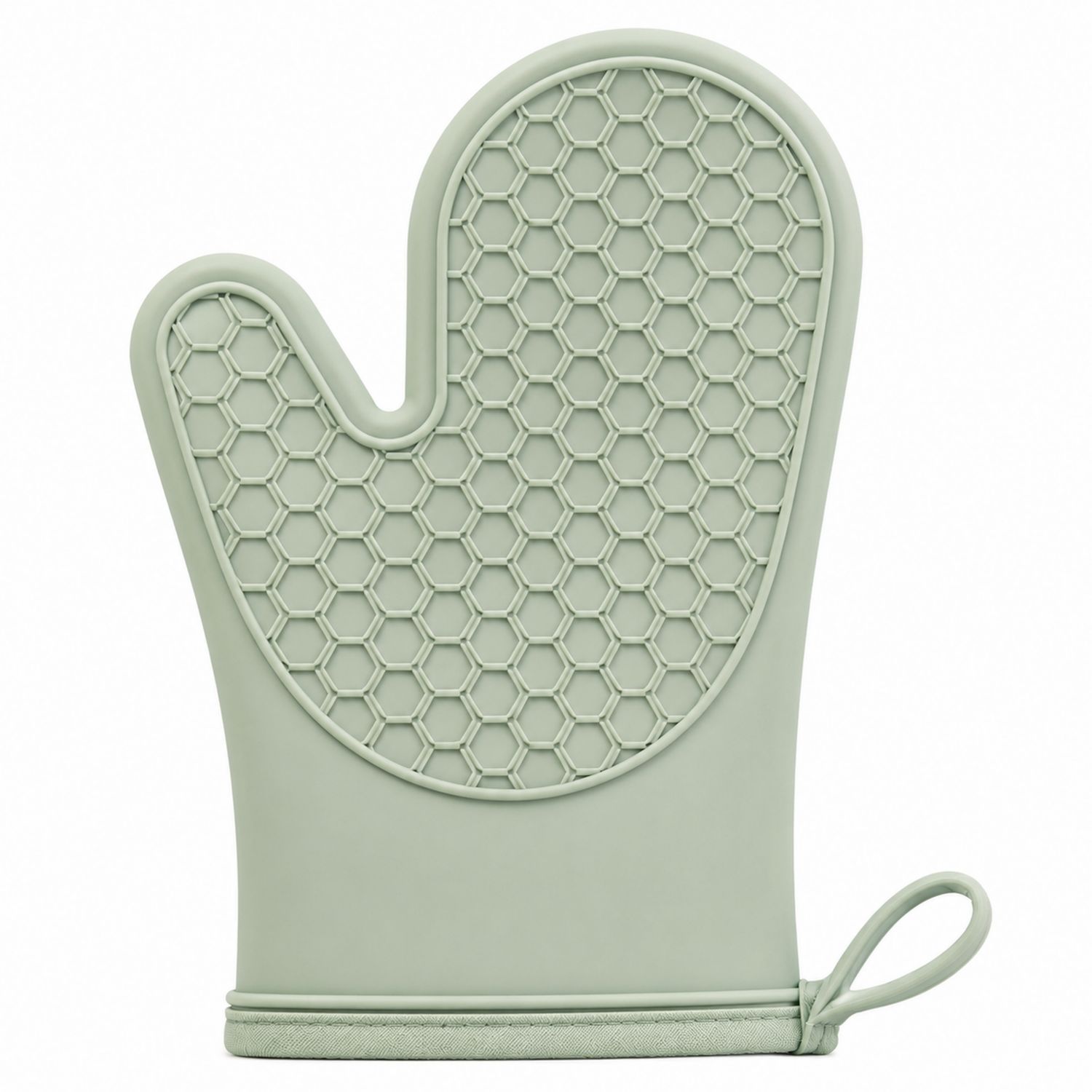 Gant de cuisine isolant en silicone vert