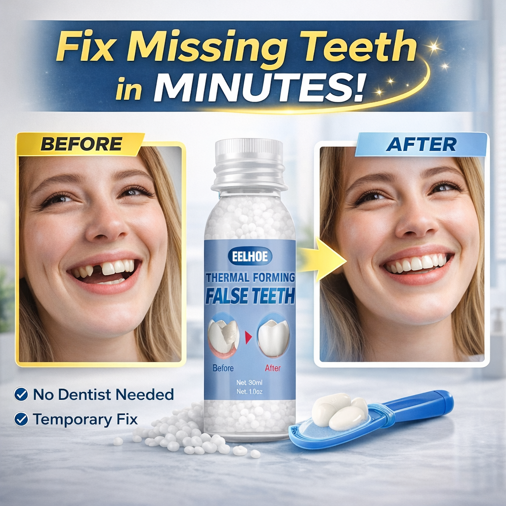 Instant Smile Temporary Tooth Repair Kit – Moldable Thermal Beads for Missing Teeth