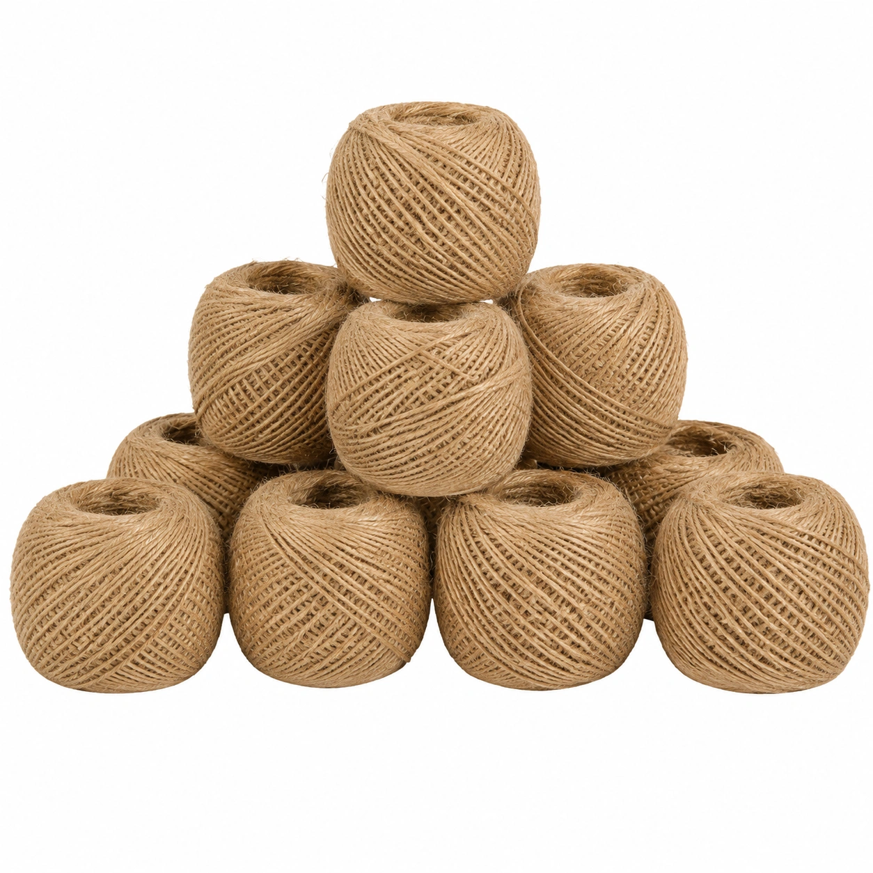Natur Jutegarn Set mit 8 Rollen-scandorahome