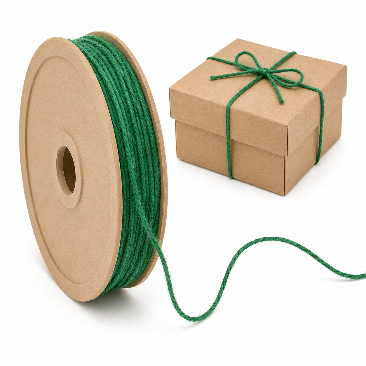 Geschenkkordel Gruen auf Rolle-scandorahome