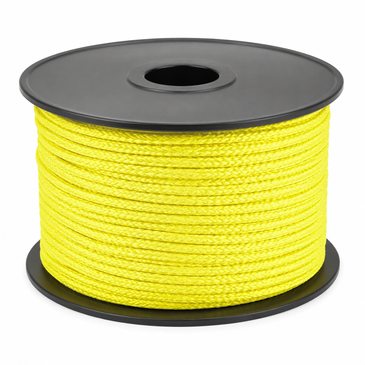 Polyester Flechtseil Neon Gelb auf Spule-scandorahome