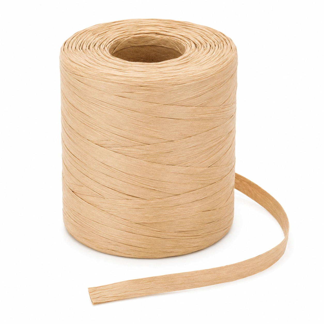 Papier Raffiaband Natur auf Rolle-scandorahome