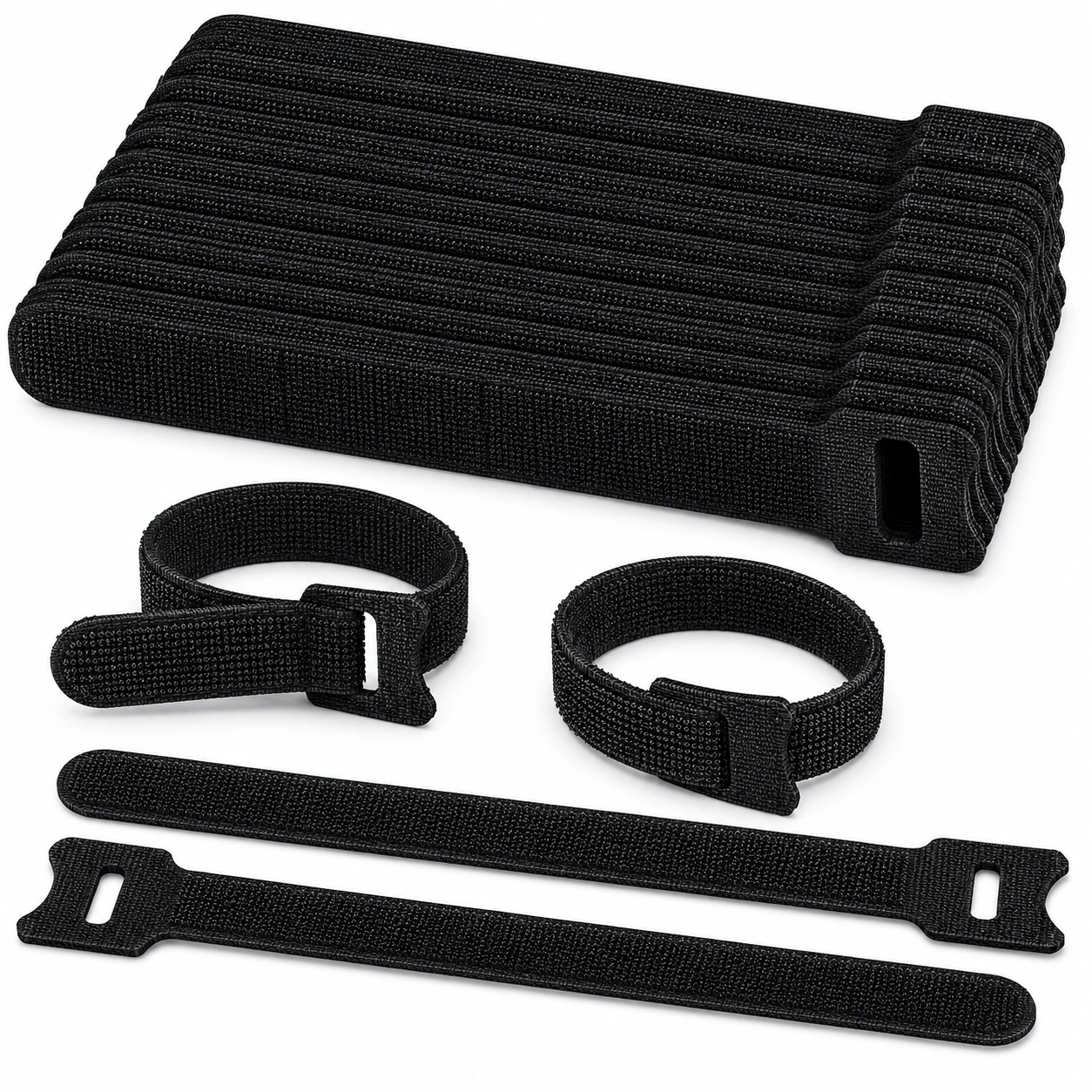Klett Kabelbinder Mehrfachpack Schwarz-scandorahome