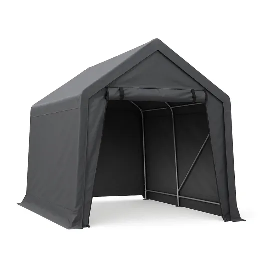 Gartenzelt Anthrazit Stahl PVC-meubolvia