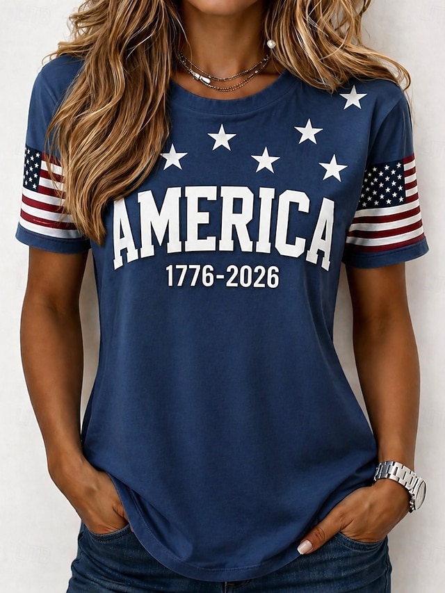 Independence Day American Anniversary Patriotic Women's T Shirt