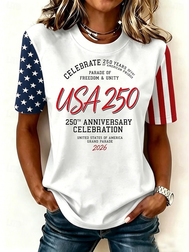 Independence Day American Anniversary Patriotic Women's T Shirt