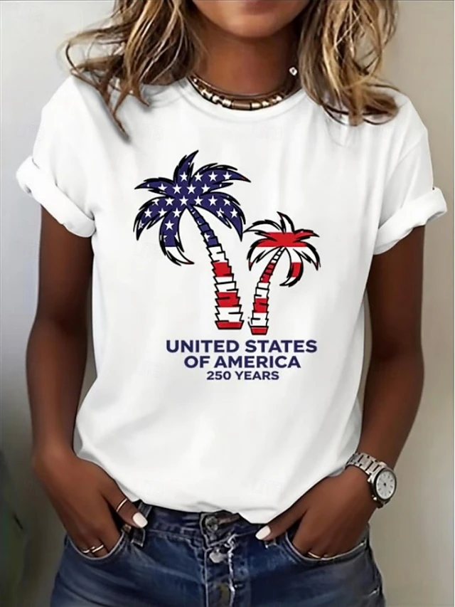 Independence Day American Anniversary Patriotic Women's T Shirt