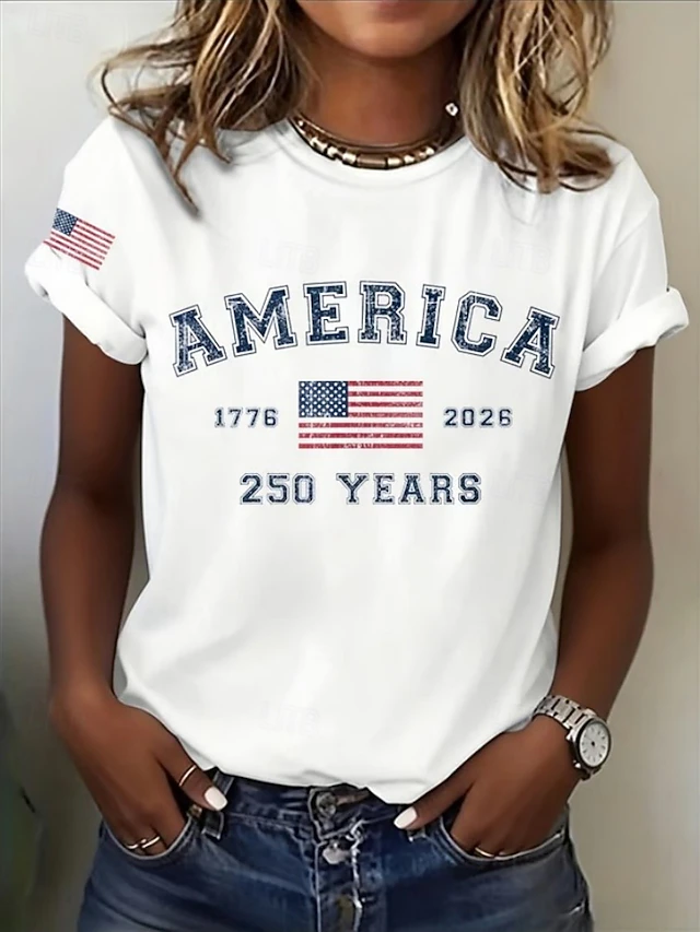 Independence Day American Anniversary Patriotic Women's T Shirt