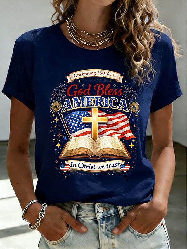 Independence Day American Anniversary Patriotic Women's T Shirt