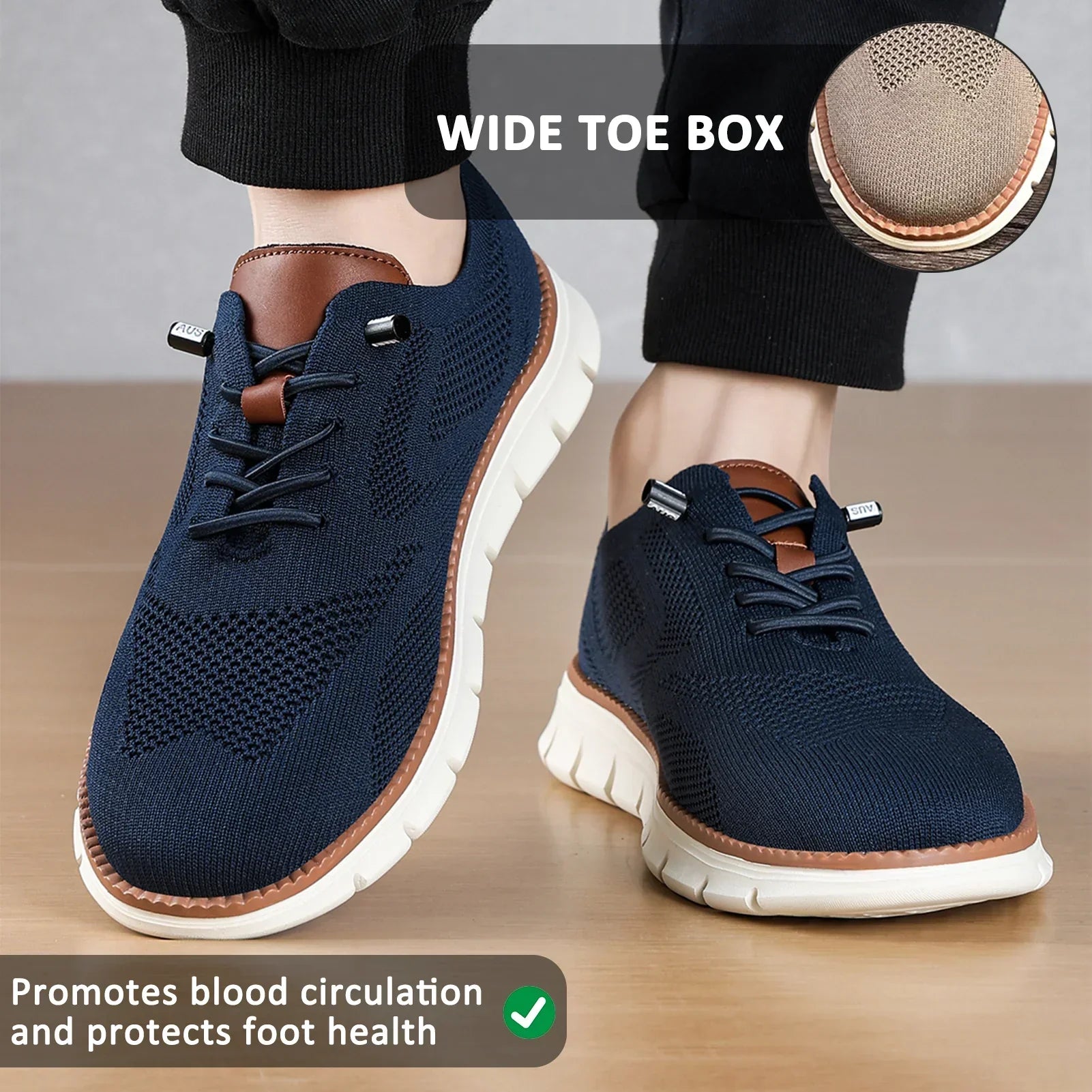 kaegreel knit shoes 31562 dark blue