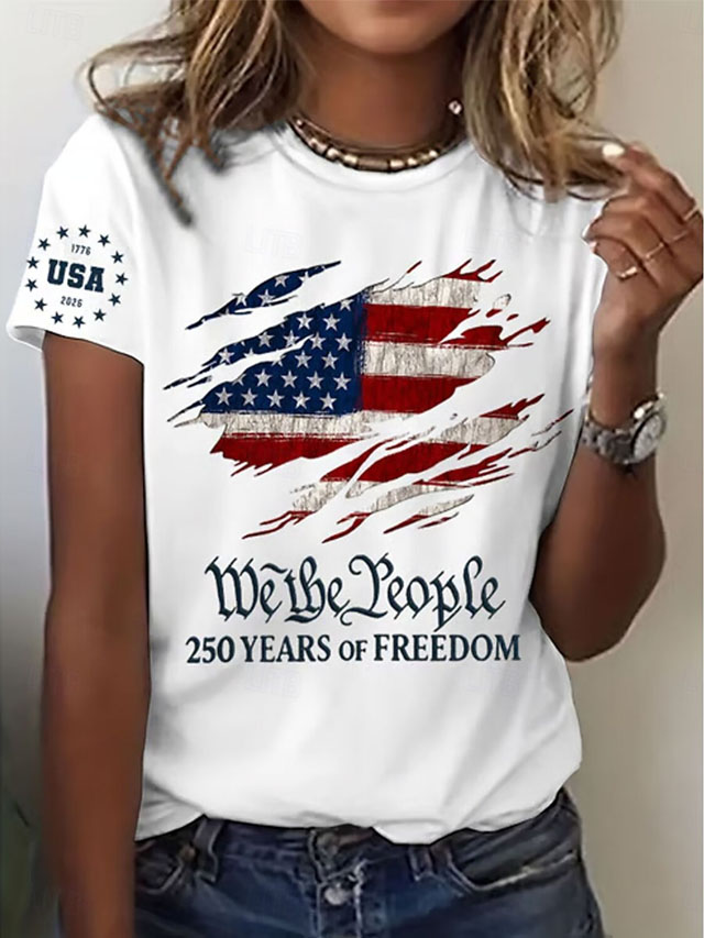 Independence Day American Anniversary Patriotic Women's T Shirt