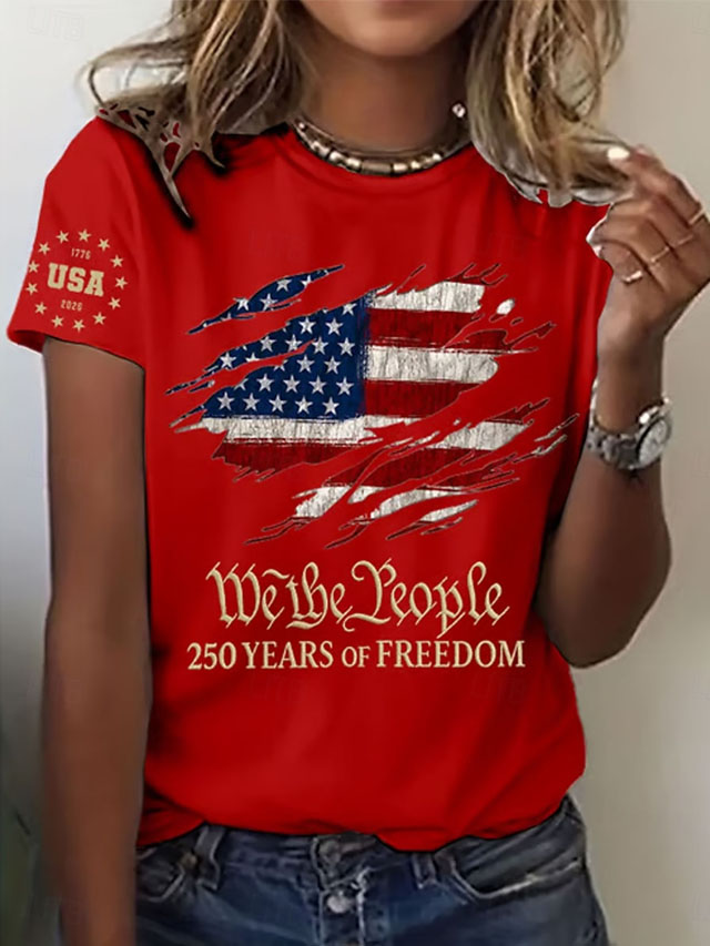 Independence Day American Anniversary Patriotic Women's T Shirt