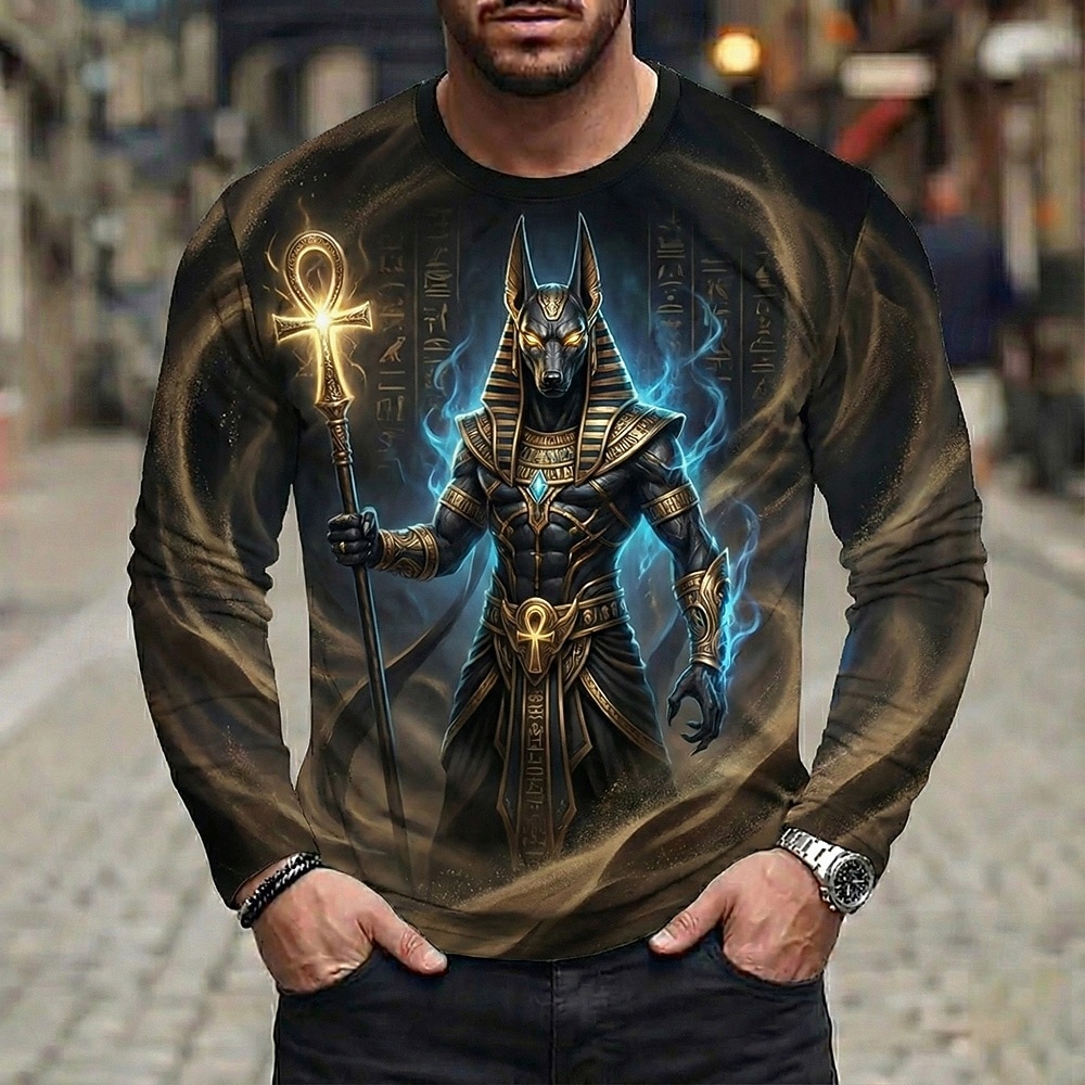 Tree Spirit Forest God 3D Printed Long Sleeve T Shirt Mens Mythical Ghost Wolf Norse Runes Graphic Tee Clothing Apparel S M L XL XXL XXXL 2026 - $23.99 &ndash;P3