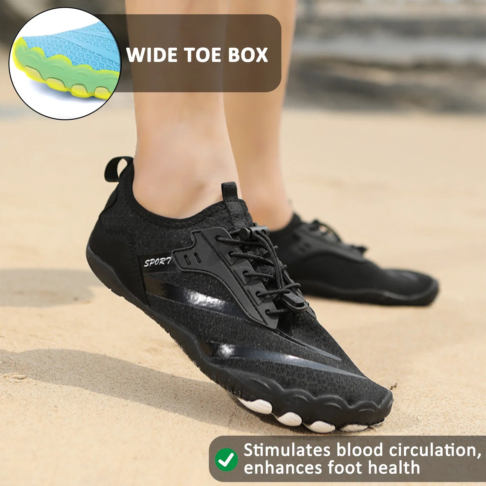 kaegreel barefoot shoes 31476 black