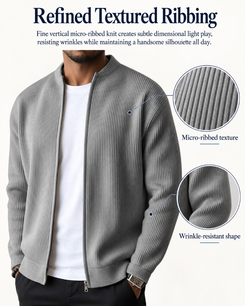 Refined Textured Ribbing