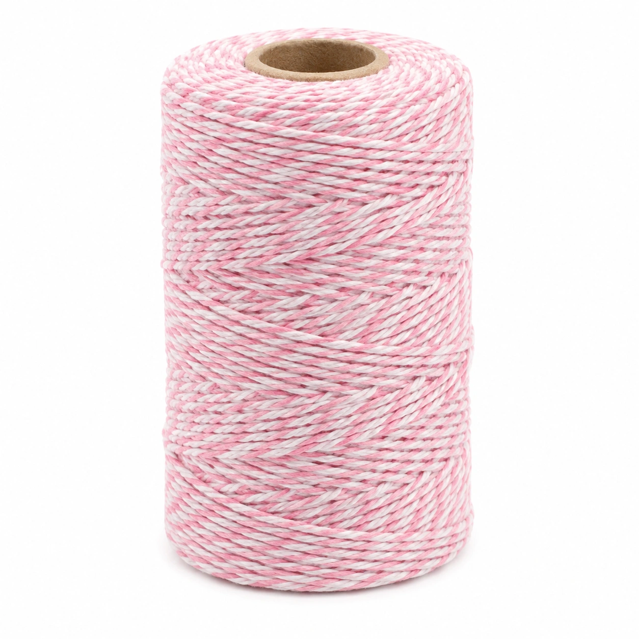 Geflochtene Kordel Rosa Weiss Meliert- fjorelahome