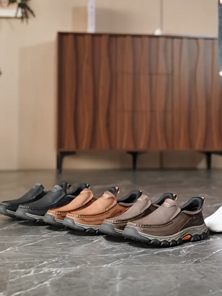 TrailOak® Men’s Rugged Slip-On Walking Shoes