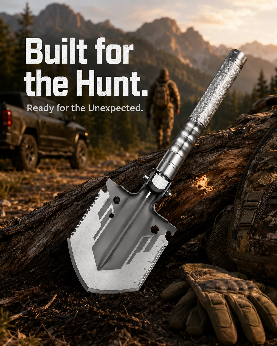 Backcountry Hunting Multi-Tool Shovel