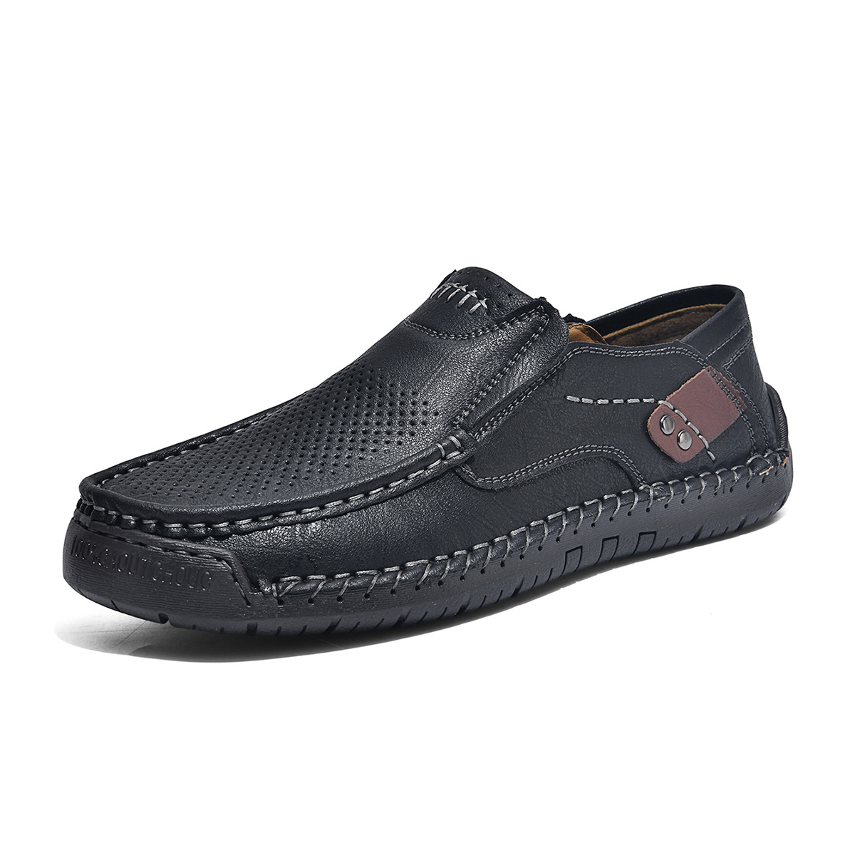 Ridgeborneo® Hand-Stitched Slip-On Walking Shoes