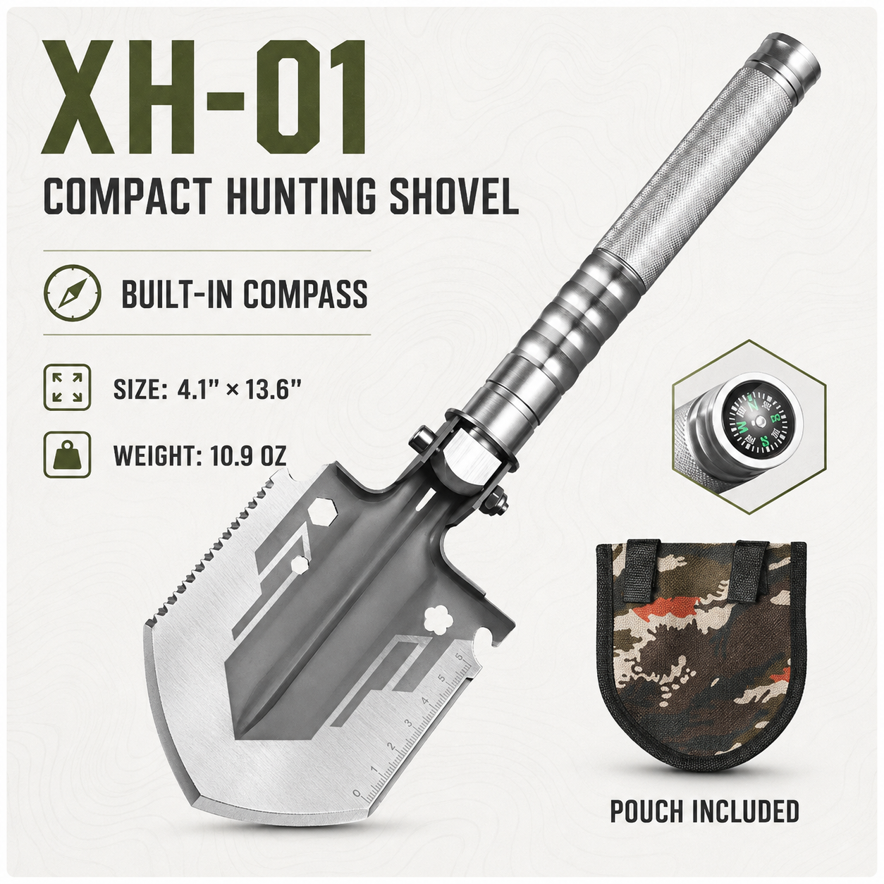 Backcountry Hunting Multi-Tool Shovel