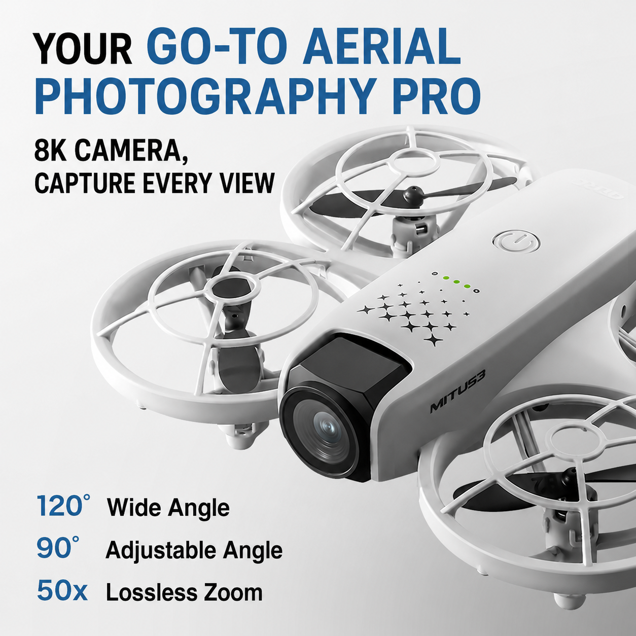 4.5" Screen Outdoor Scout Drone(Dual Camera · Obstacle Avoidance · Optical Flow Positioning)