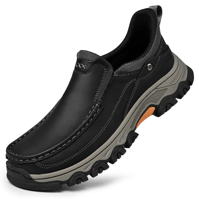 TRAILBORN®New Men’s Slip-On Loafers – Outdoor Casual Hiking Shoes with Thick, Durable, Wear-Resistant Sole
