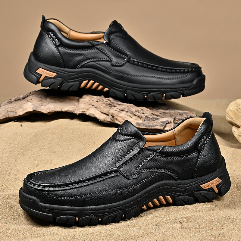TRAILBORN®Men's Spring New Slip-On Leather Hiking Shoes