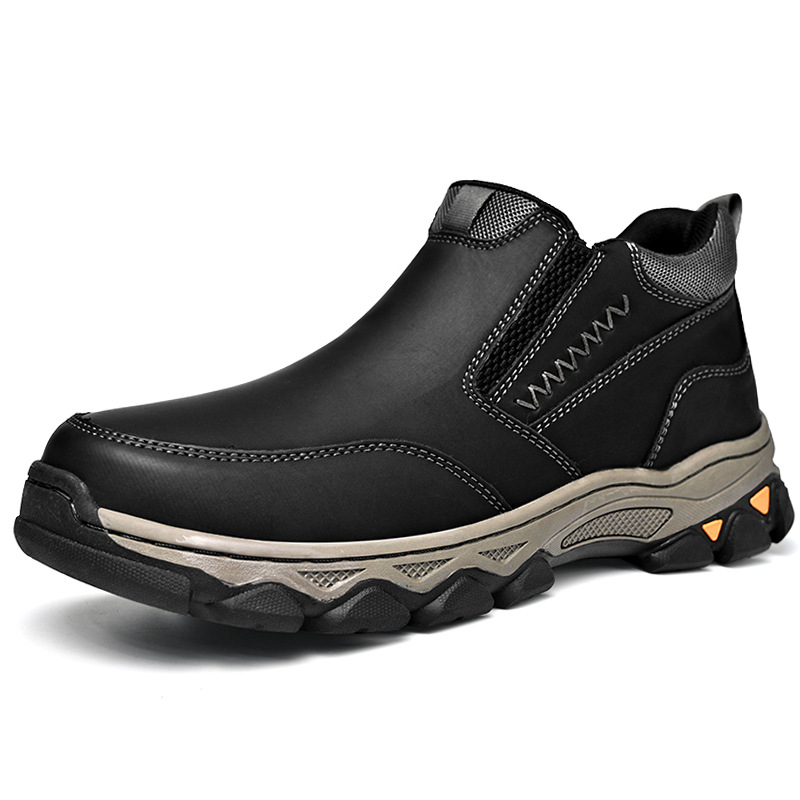 TRAILBORN®Men’s Autumn & Winter Non-Slip Thick-Sole Outdoor Casual Hiking Mid-Top Boots