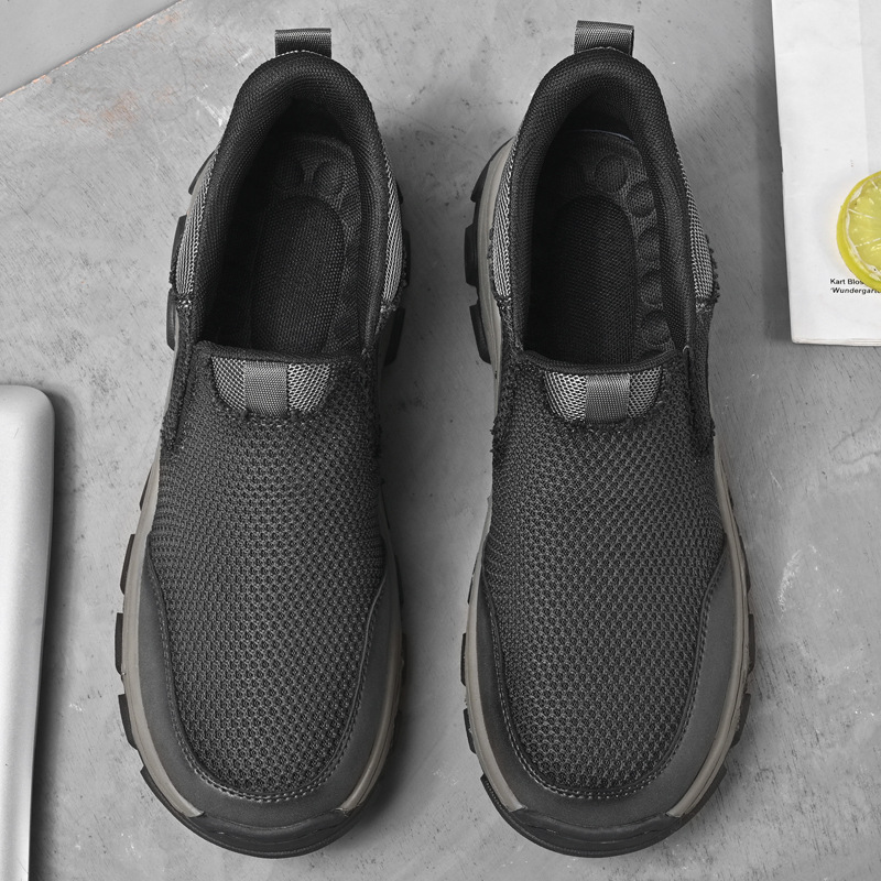Men's Handmade Cowhide Orthopedic Breathable Walking Shoes