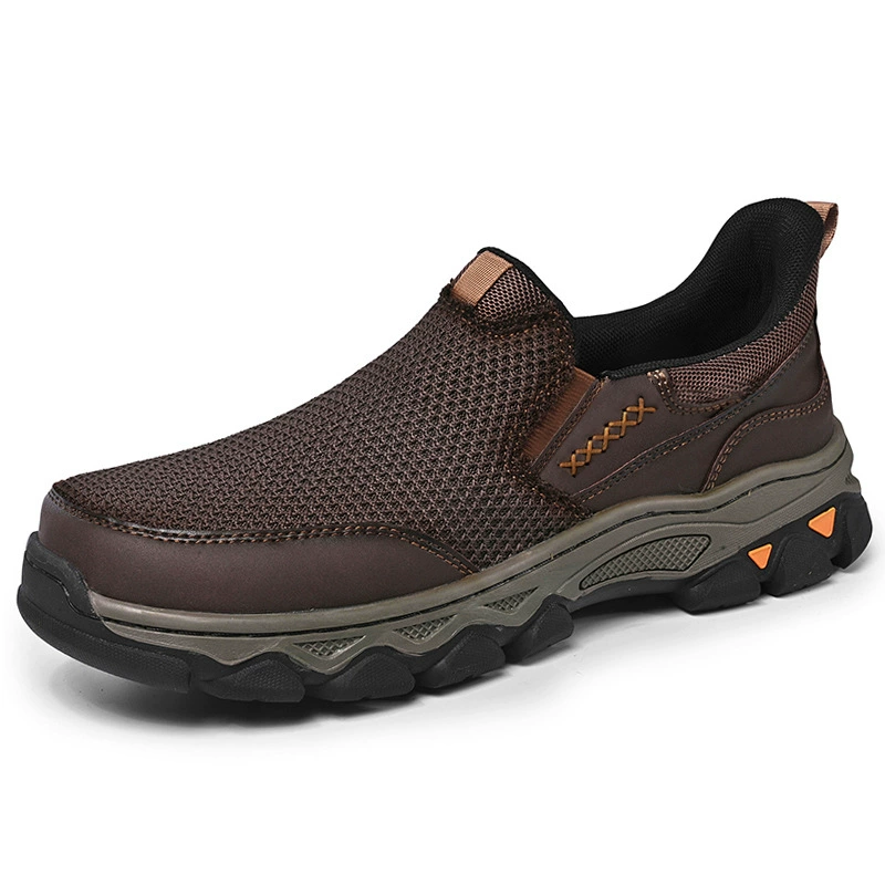 Men's Handmade Cowhide Orthopedic Breathable Walking Shoes