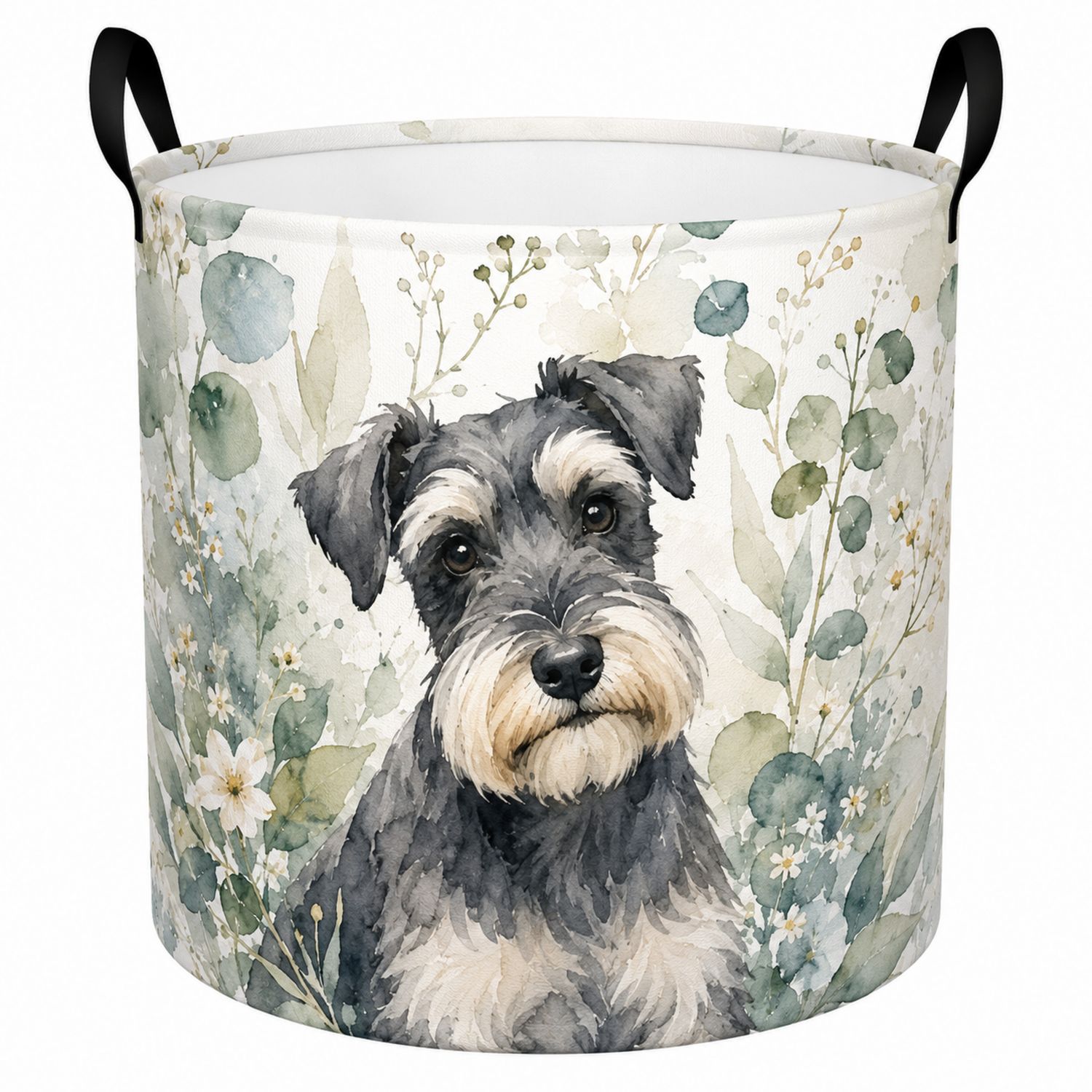 Cesta de Almacenamiento Redonda Plegable con Perro 35x45 cm