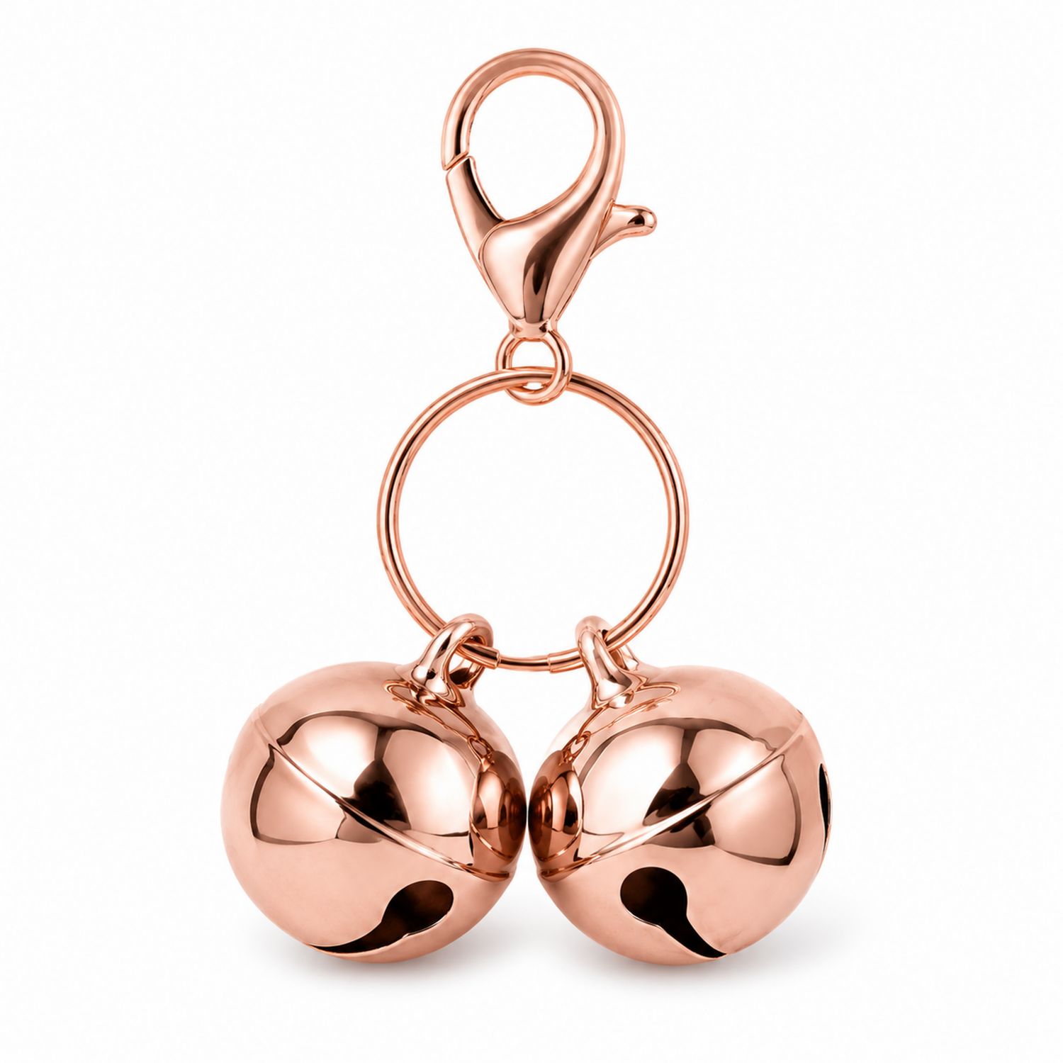 Pendentif Clochettes pour Animaux en Rose Doré