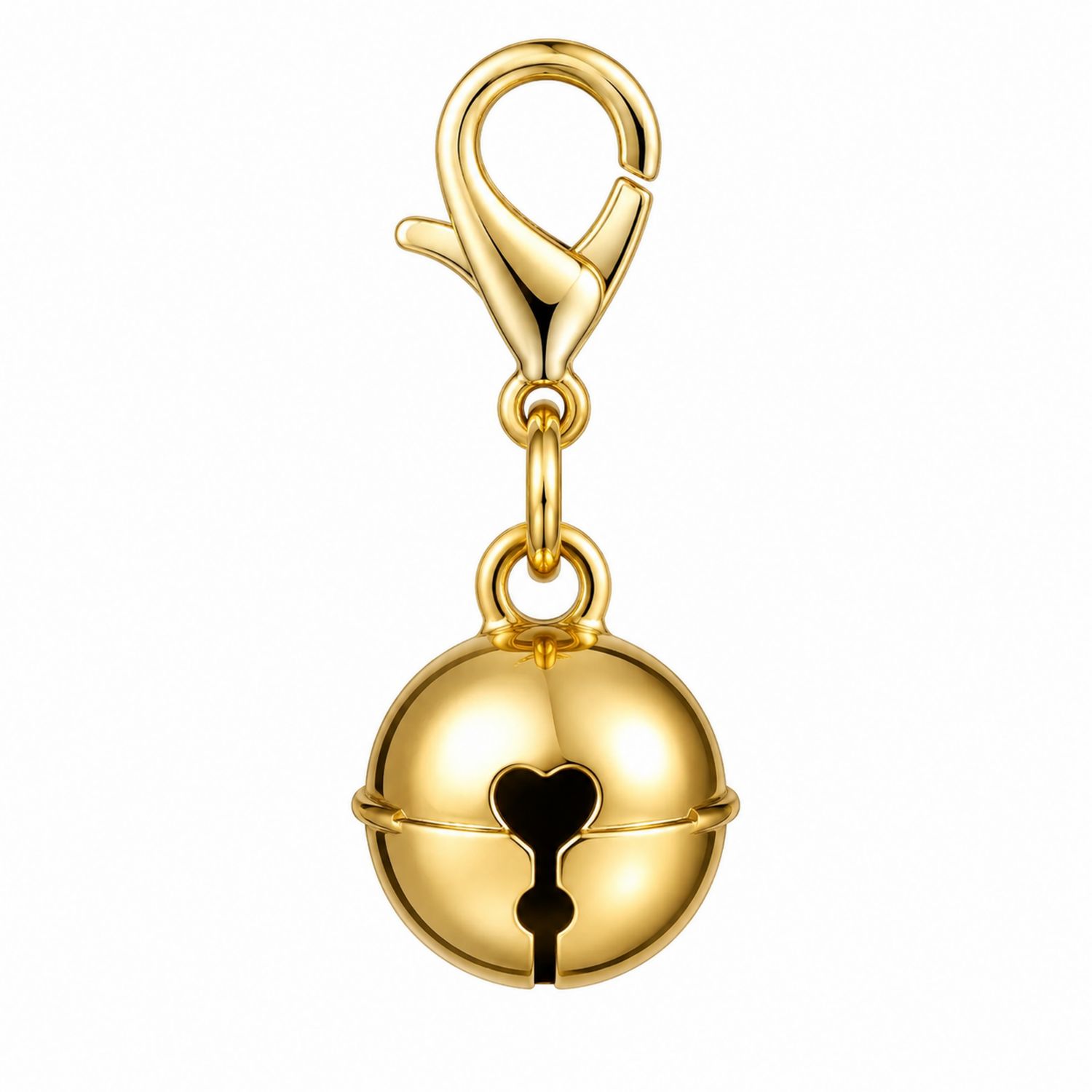 Pendentif Clochette Dorée avec Mousqueton