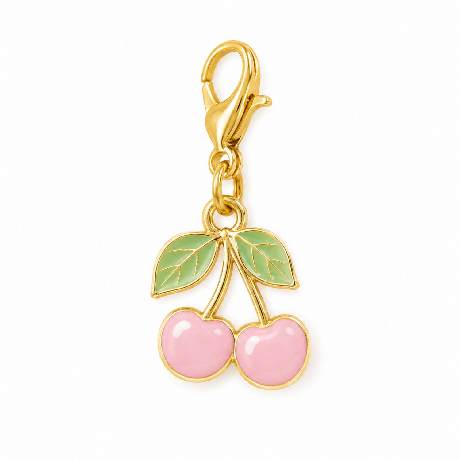Pendentif Cerise Rose et Vert pour Animaux