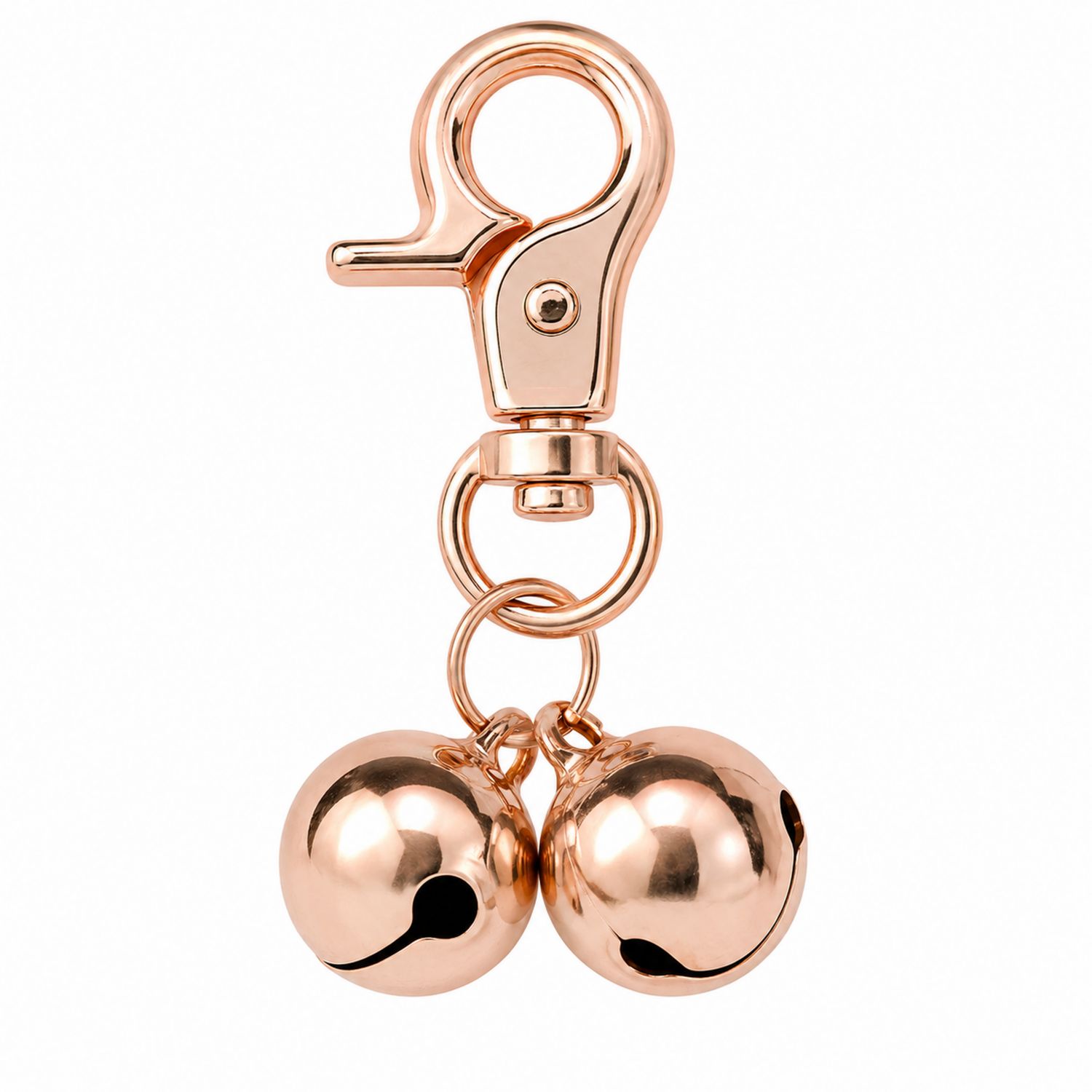 Pendentif Clochette en Or Rose avec Double Clochette