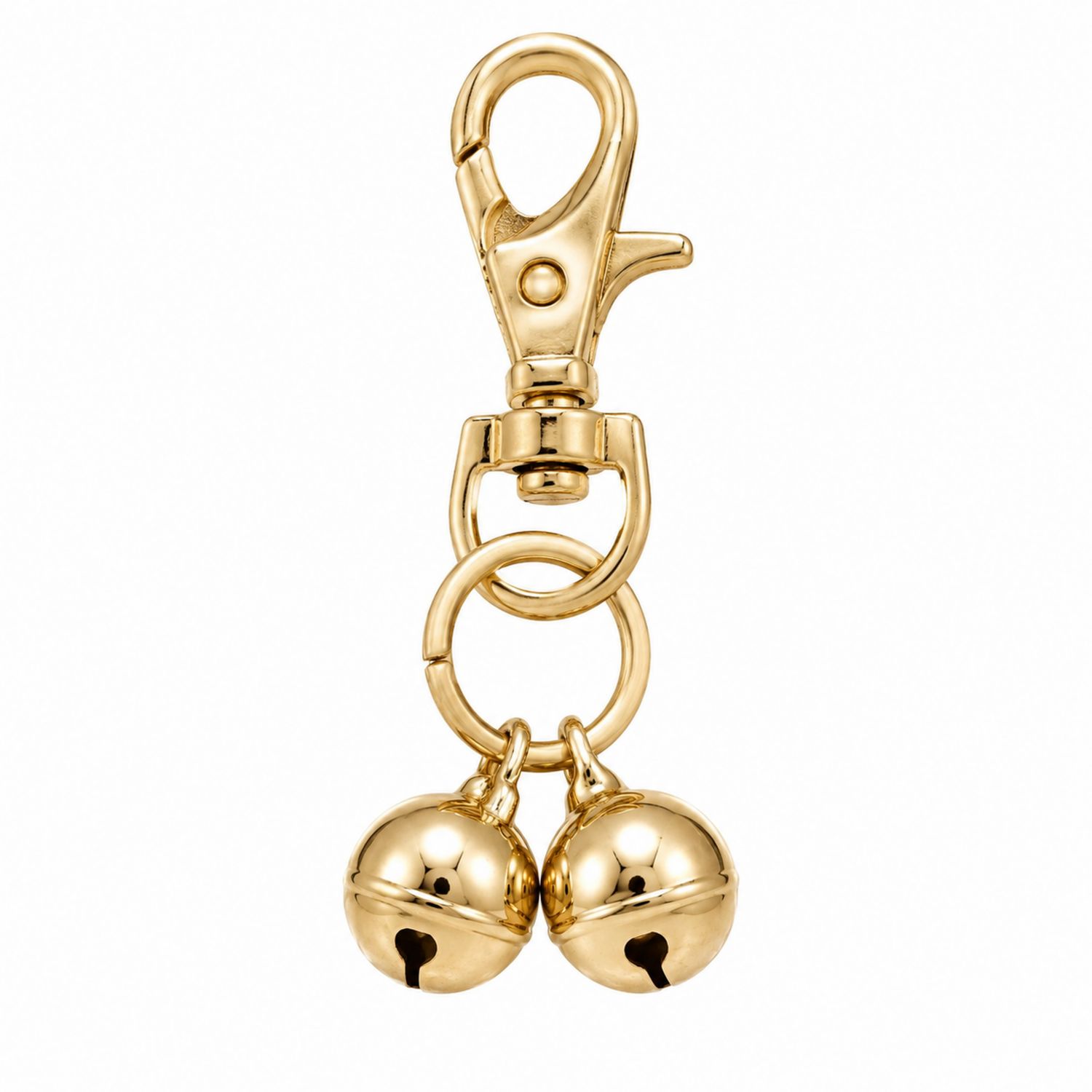 Pendentif doré avec grelots pour animaux - 5cm