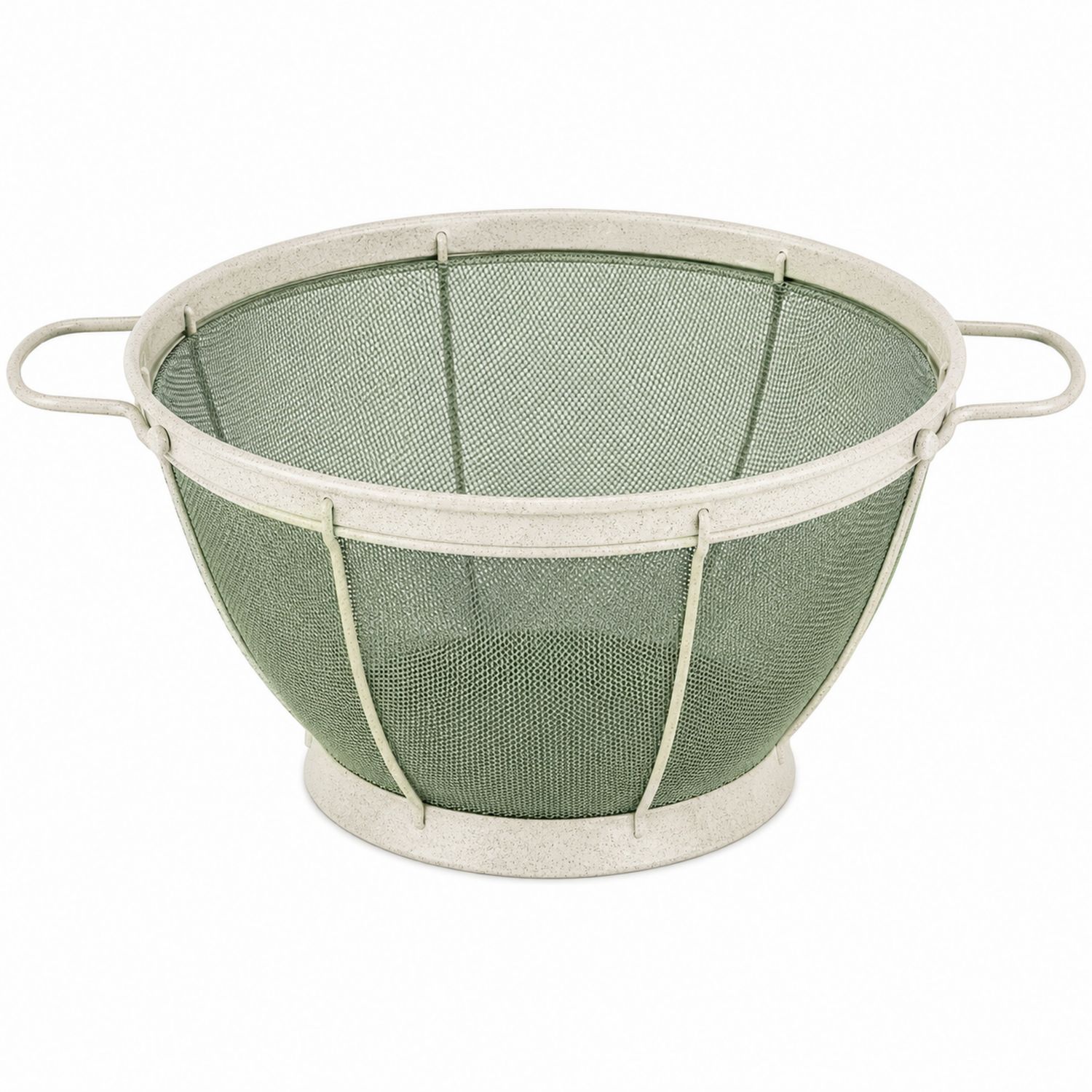 Setaccio da Cucina Verde con Manici in Rete Metallica
