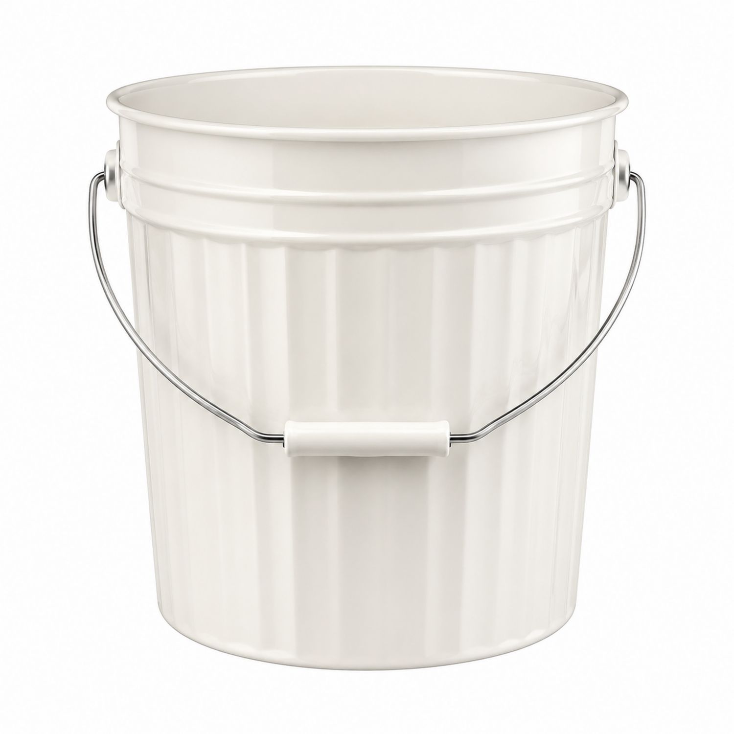 Seau blanc 10L avec poignée ergonomique