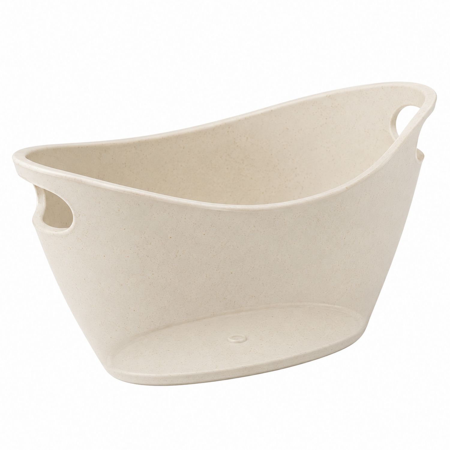 Corbeille ovale polyvalente 15L beige