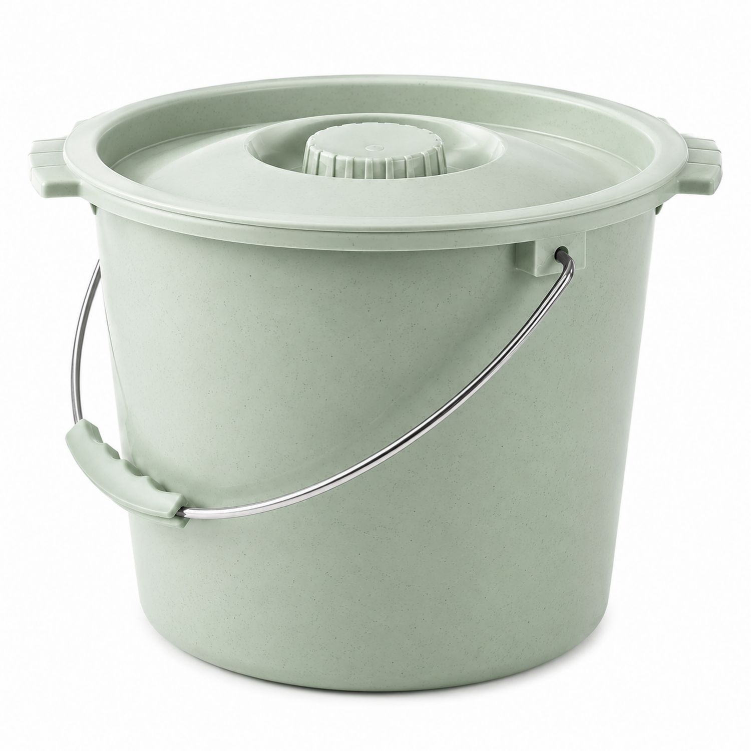 Seau Vert Pâle 10L avec Couvercle Hermétique
