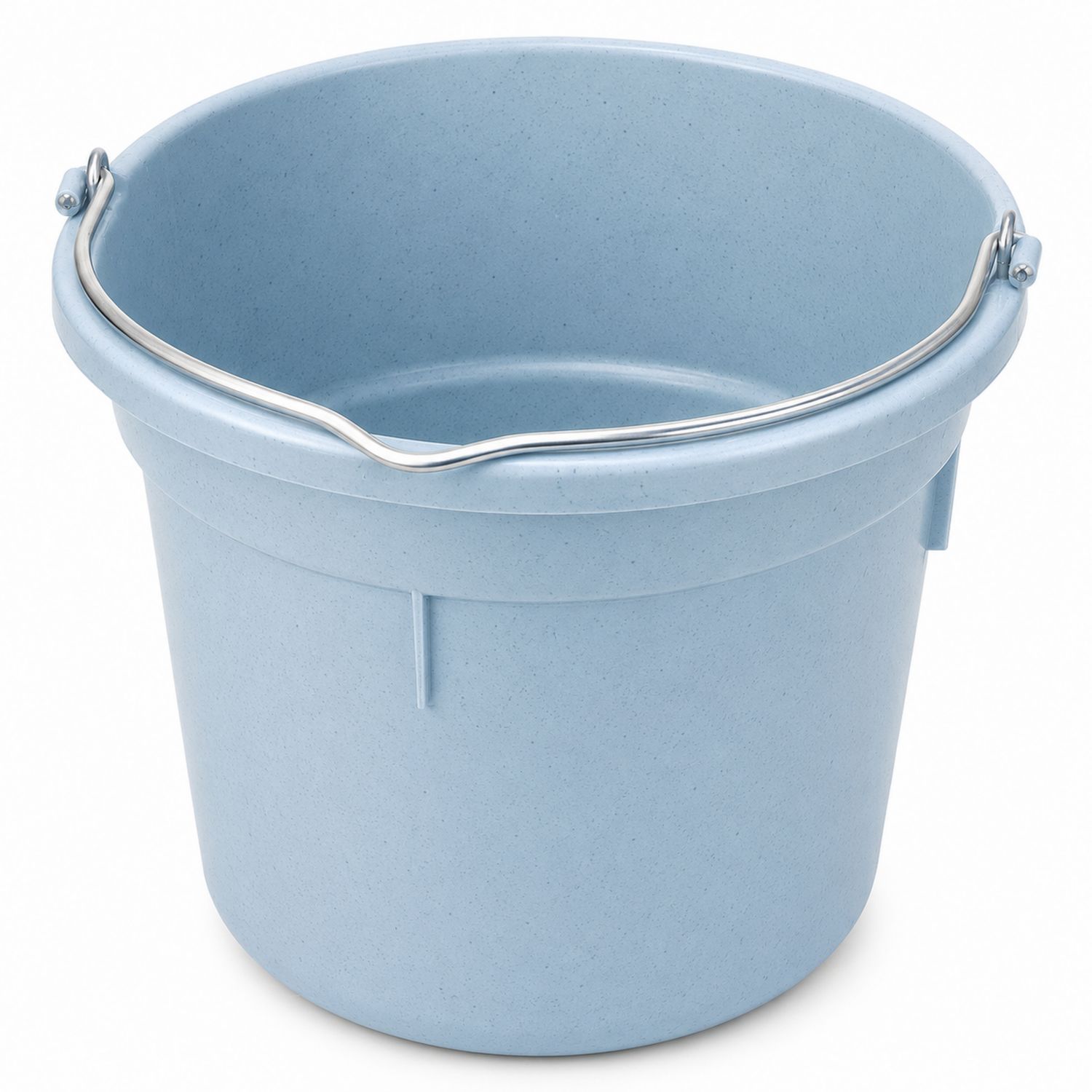 Seau bleu clair avec anse métallique 10L
