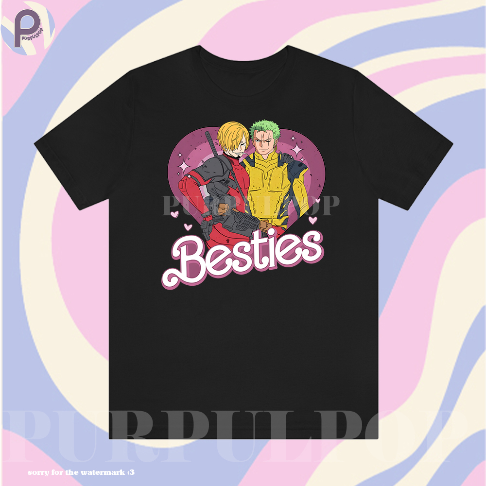Zoro Sanji One Piece Deadpool Wolverine Shirt Zoro Sanji One Piece Deadpool Wolverine Shirt