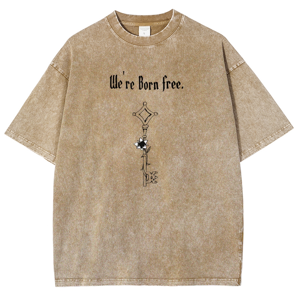 AOT Titan Unisex Fit Washed T-Shirt 2504009749