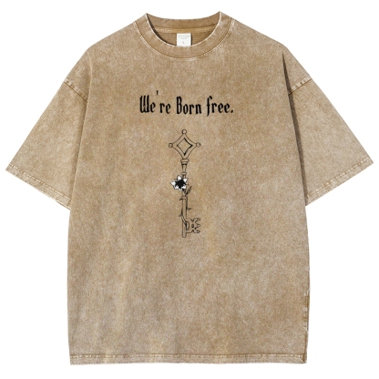 AOT Titan Unisex Fit Washed T-Shirt 2504009749